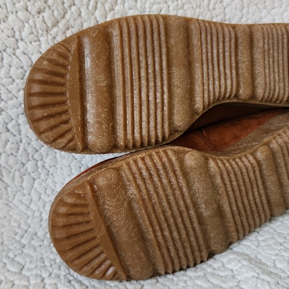 Vintage ELM Geuinue Leather Lace Up Platform Sneaker Shoes Made In The USA - Picture 11 of 12